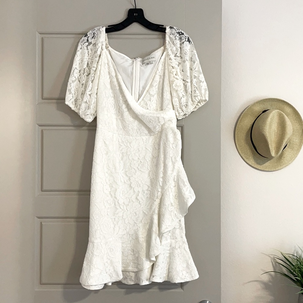 BHLDN Sachin & Babi Lace Wrap Dress